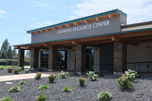 front of learning resource center building