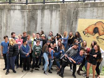 goofing off for picture time CC class 2019
